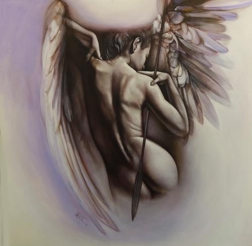 ,,FALLEN ANGEL ,, 100x100sm mix
