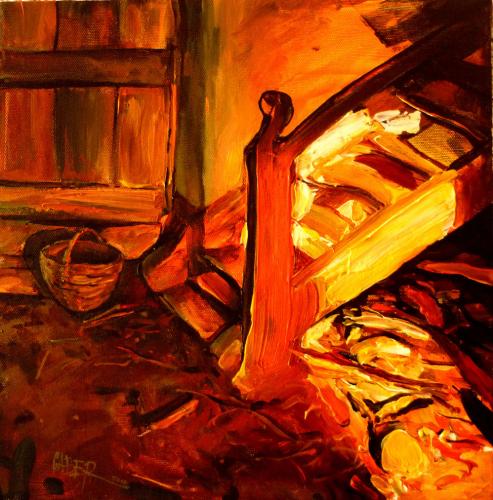 ,,Sunset,, 40x40 sm mix