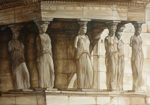 ,,Kariatidi,, 100x60sm mix