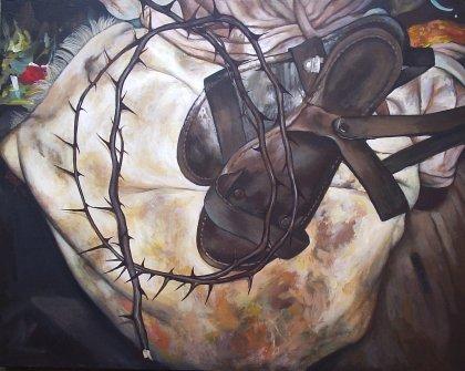 ,,And they cast lots for His garments,, 50x60 sm mix