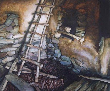 ,,The stairs,, 30x40 sm mix